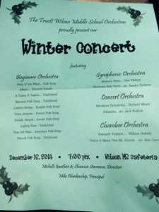 Christmas Orchestra Concert Program