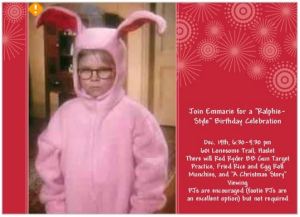 Christmas Story Invite front