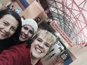 A quick selfie with my two running buddies Traci Bear and Sherri Daniel at the Cowtown Half Marathon 2015. First race we have run right after an ice storm!