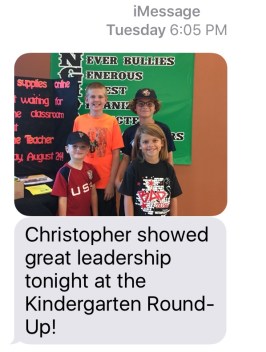 Kinder round up kris